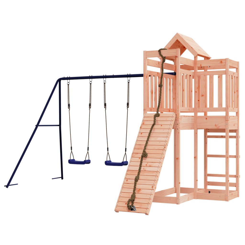 outdoor playground, rough wood