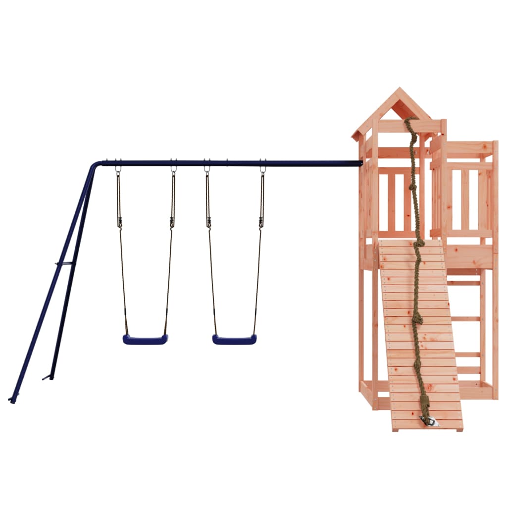 outdoor playground, rough wood