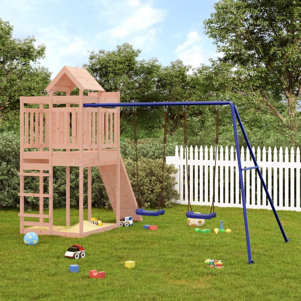 outdoor playground, rough wood