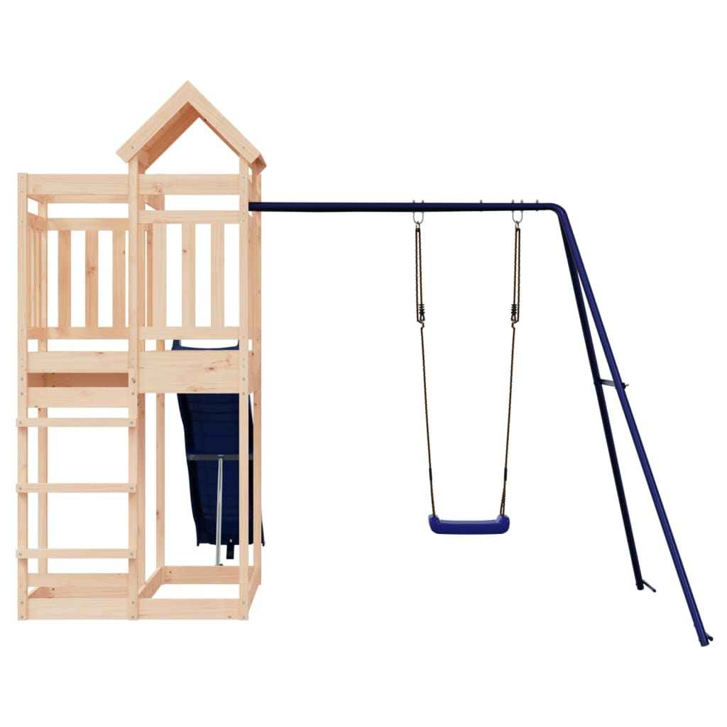 outdoor playground, pine wood