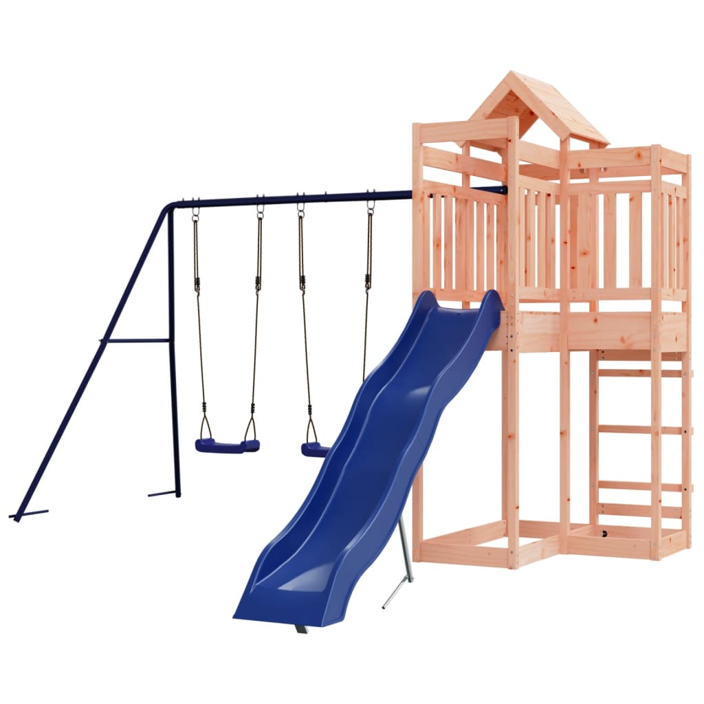 outdoor playground, rough wood