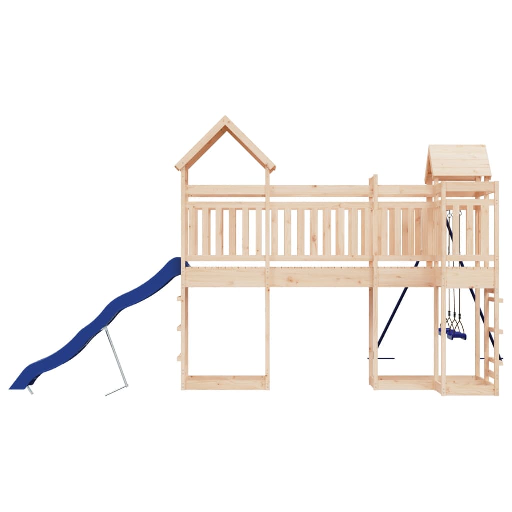 outdoor playground, pine wood