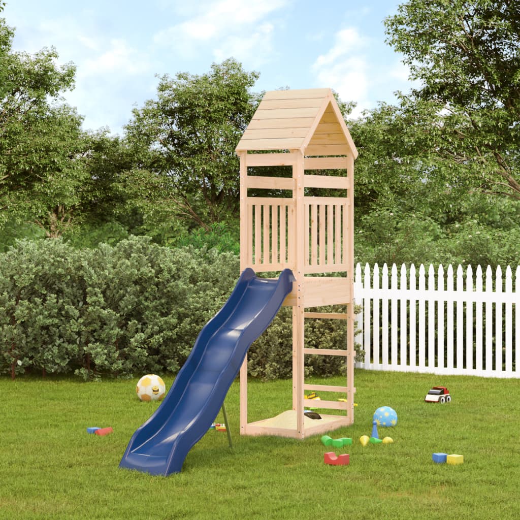 outdoor playground, pine wood