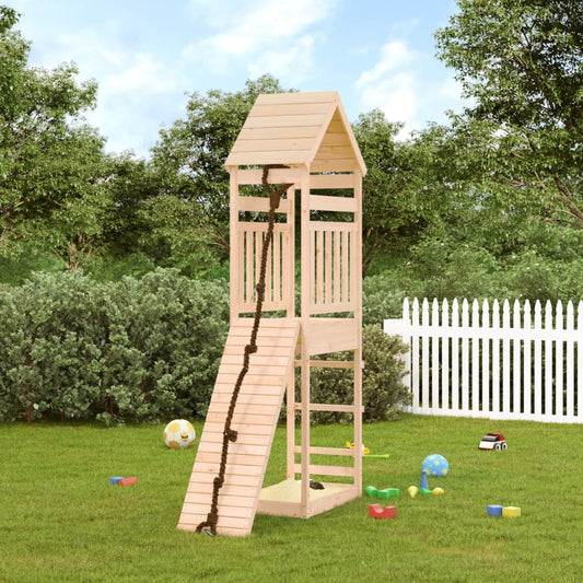 playhouse with climbing wall, pine wood