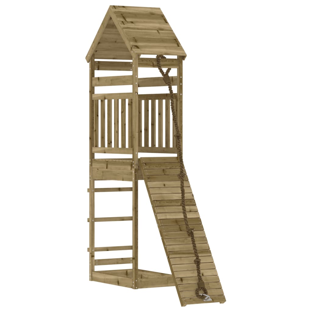 playhouse with climbing wall, impregnated pine wood