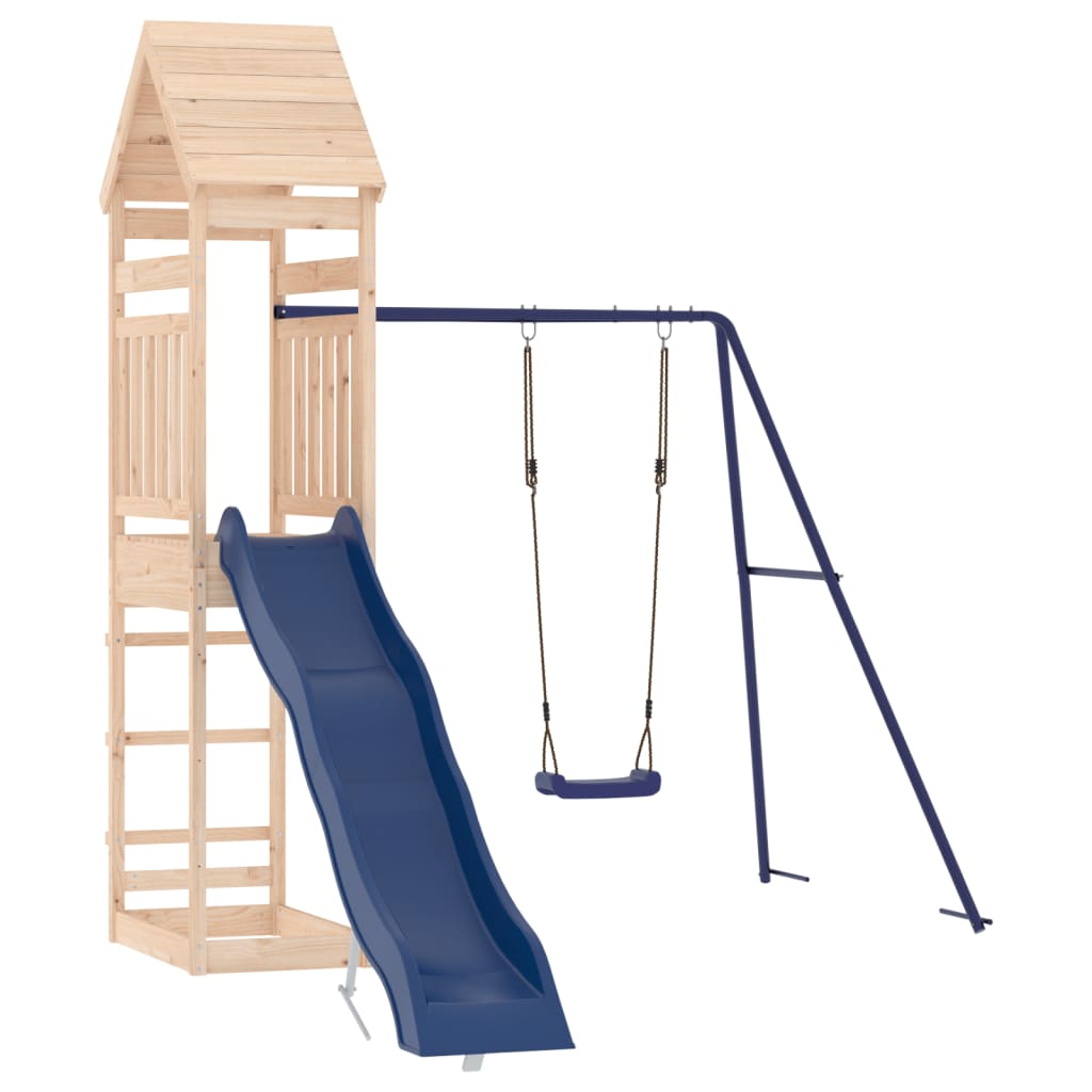 outdoor playground, pine wood