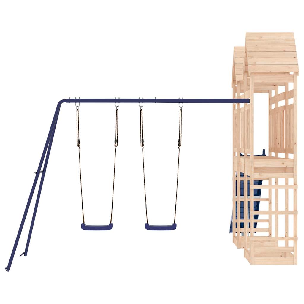 outdoor playground, pine wood