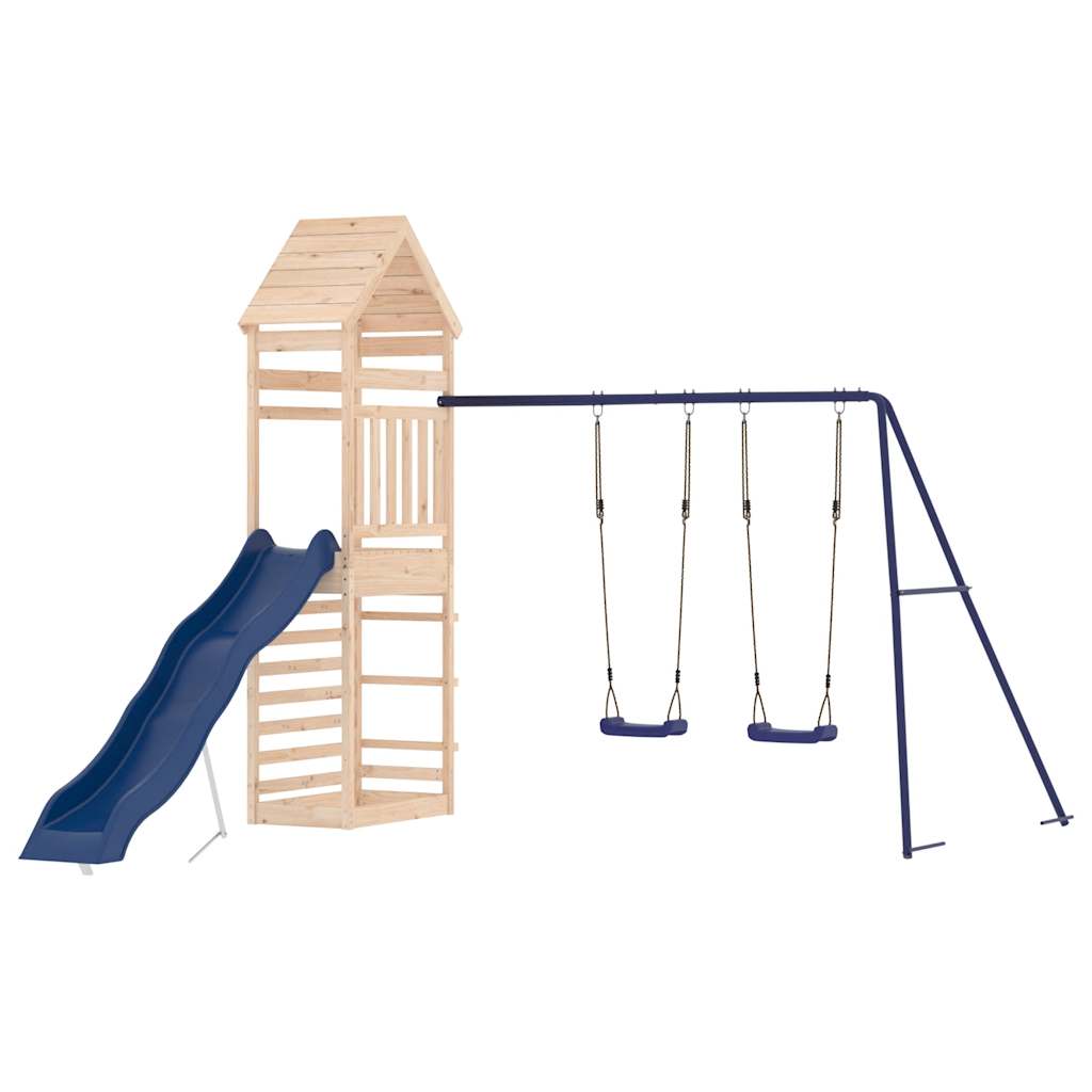 outdoor playground, pine wood