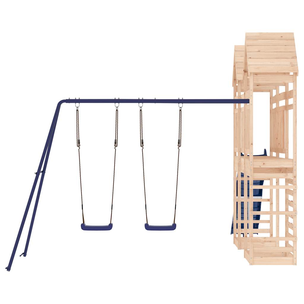 outdoor playground, pine wood