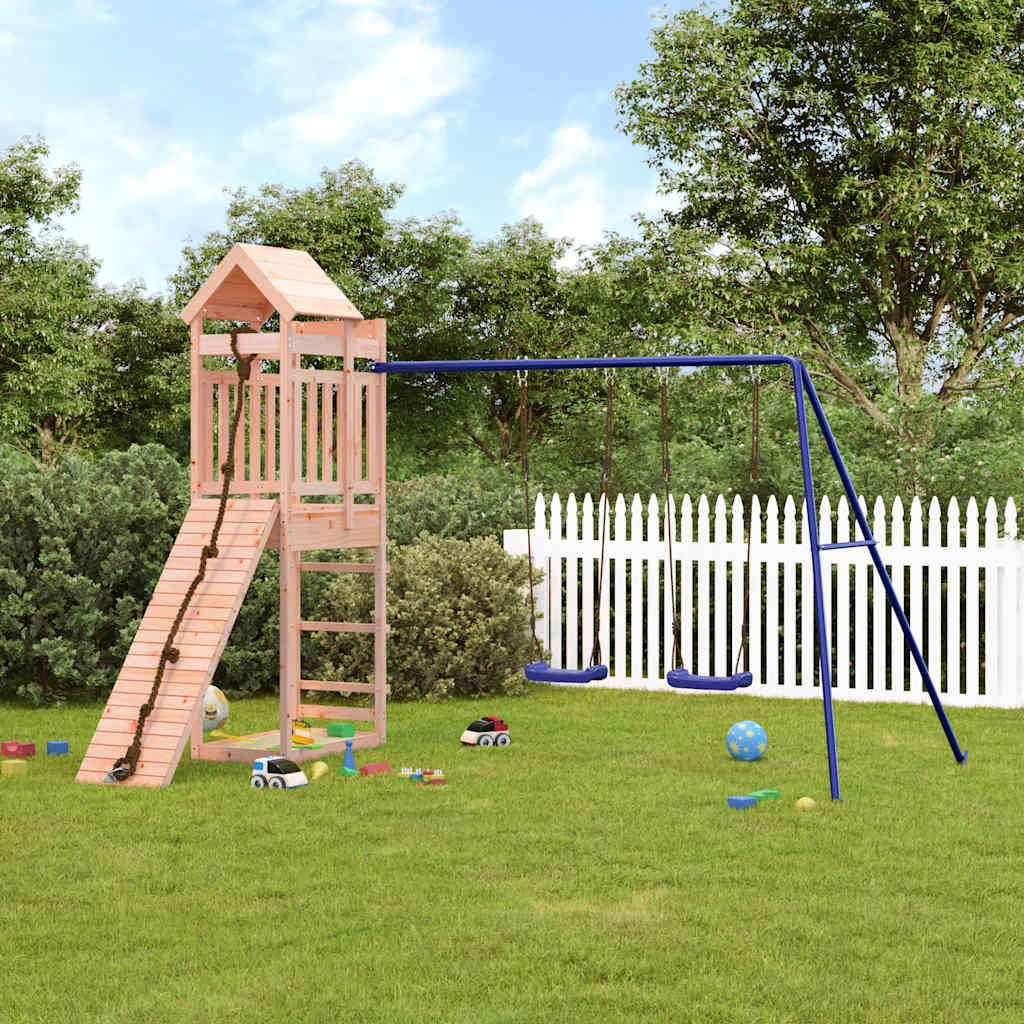 outdoor playground, rough wood