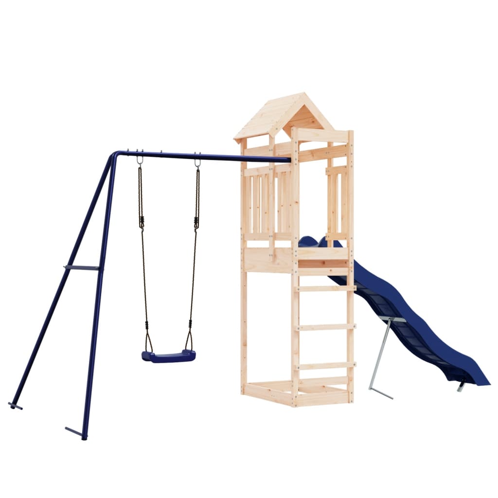 outdoor playground, pine wood