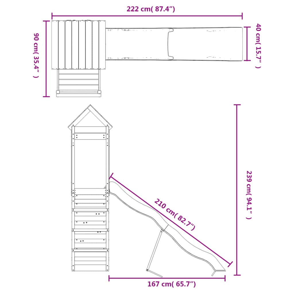 outdoor playground, rough wood