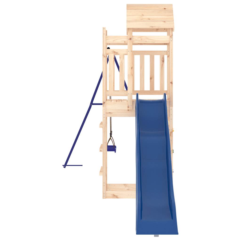 outdoor playground, pine wood