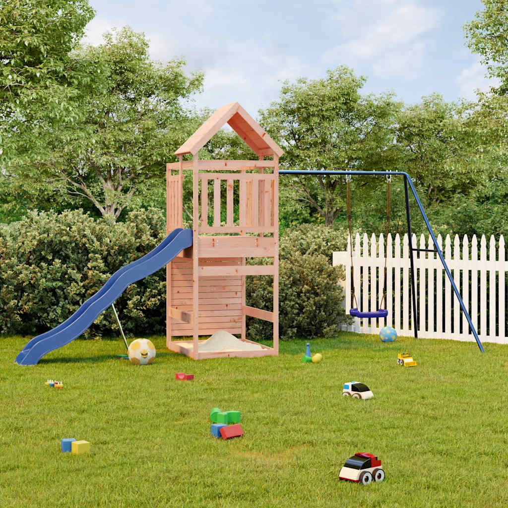 outdoor playground, rough wood