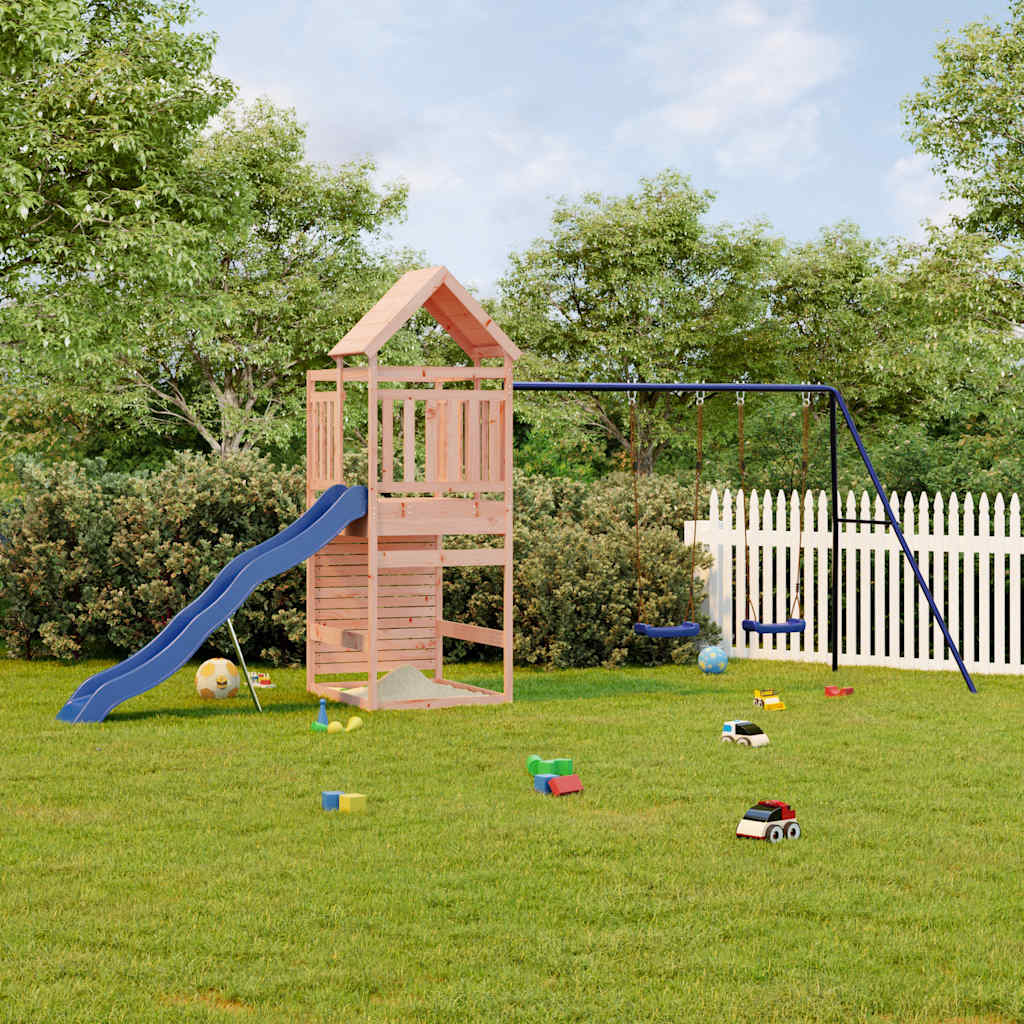 outdoor playground, rough wood