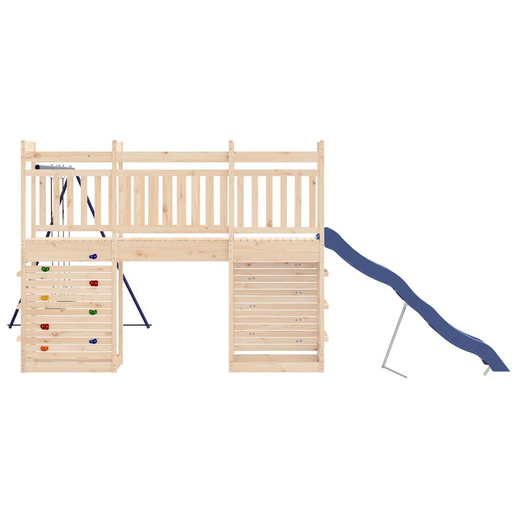 outdoor playground, pine wood