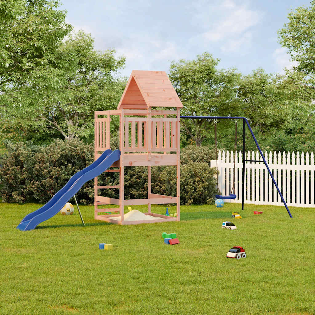 outdoor playground, rough wood