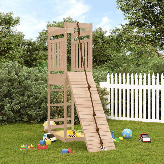 outdoor playground, pine wood