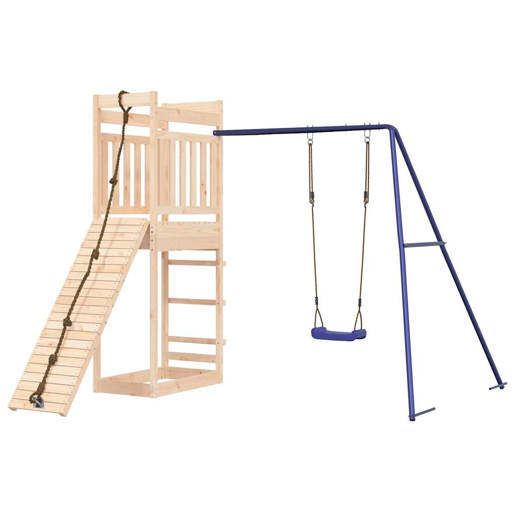 outdoor playground, pine wood