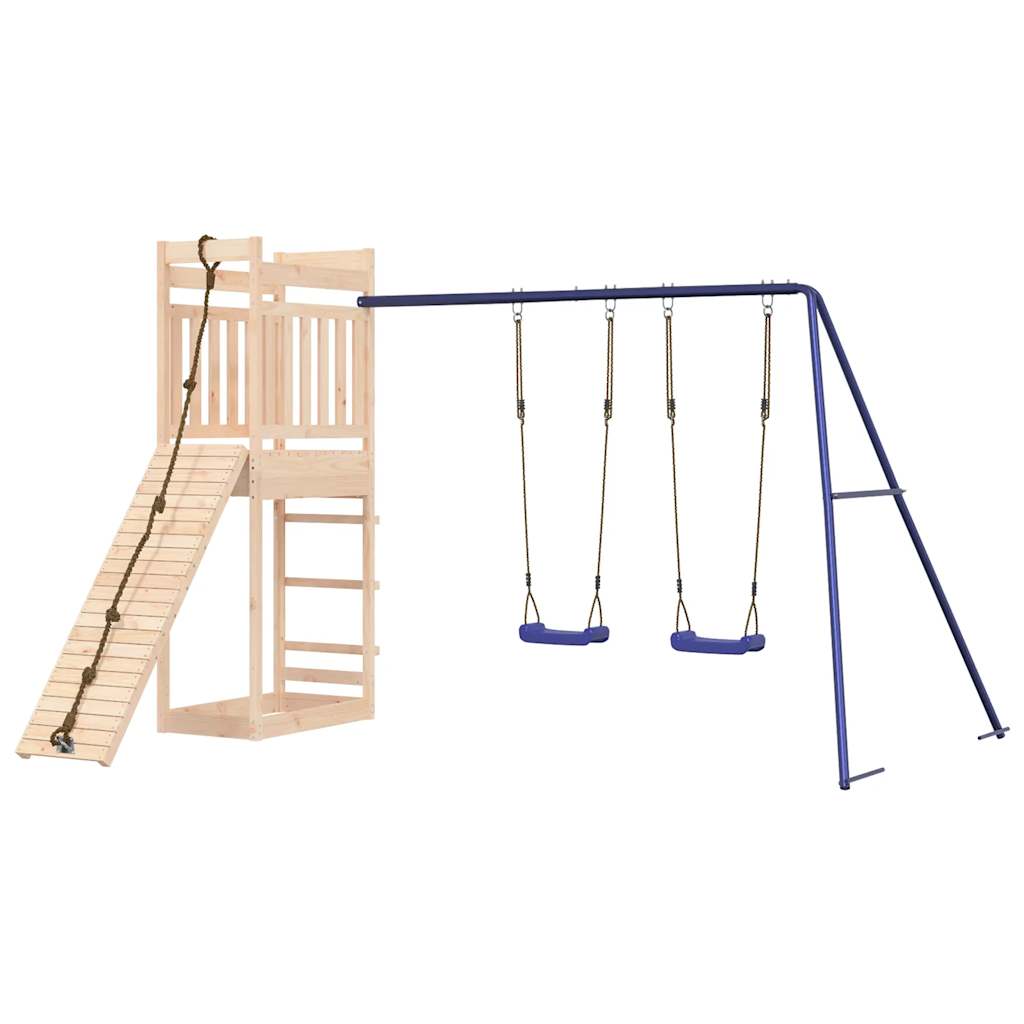 outdoor playground, pine wood