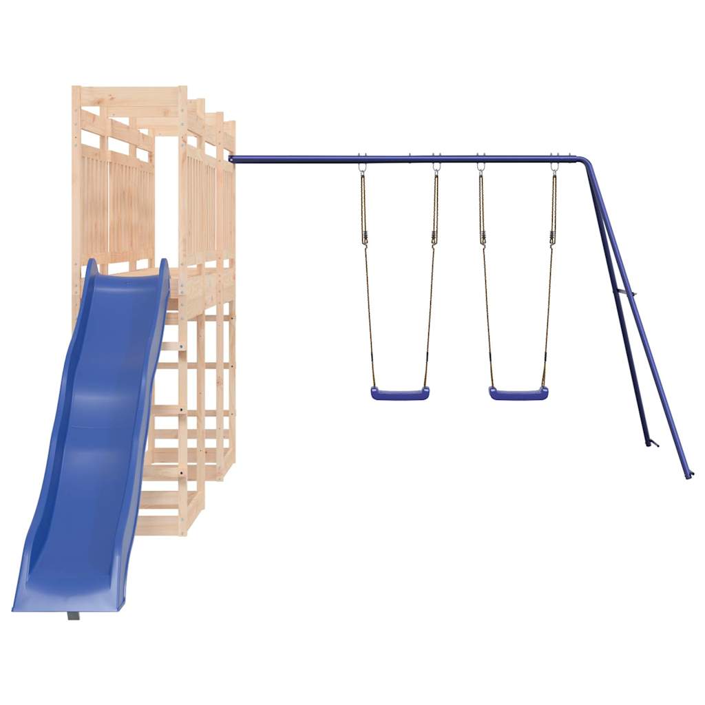 outdoor playground, pine wood