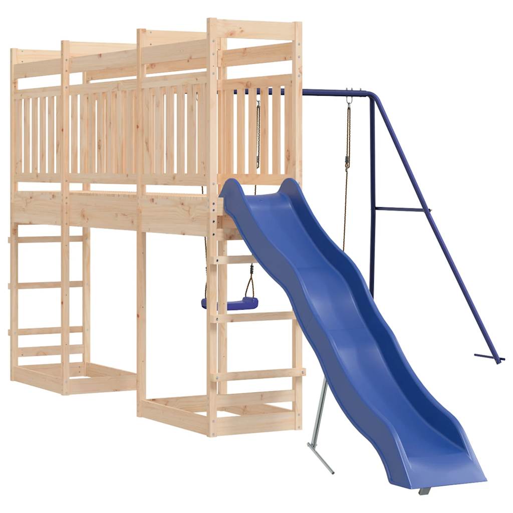 outdoor playground, pine wood