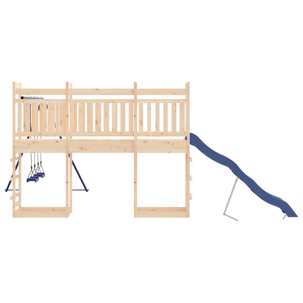 outdoor playground, pine wood