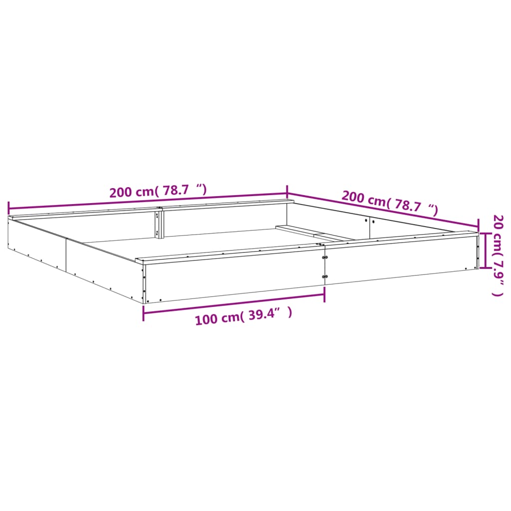 sandbox with seats, square, pine wood