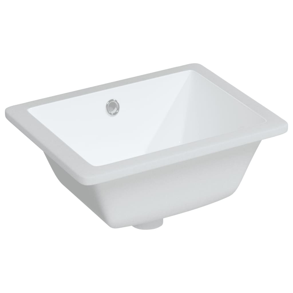 bathroom sink, white, 39x30x18.5 cm, square, ceramic