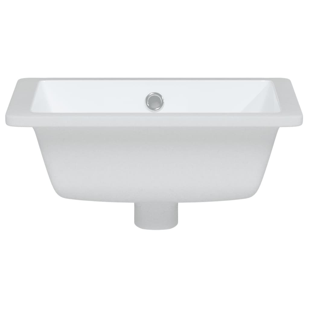 bathroom sink, white, 39x30x18.5 cm, square, ceramic