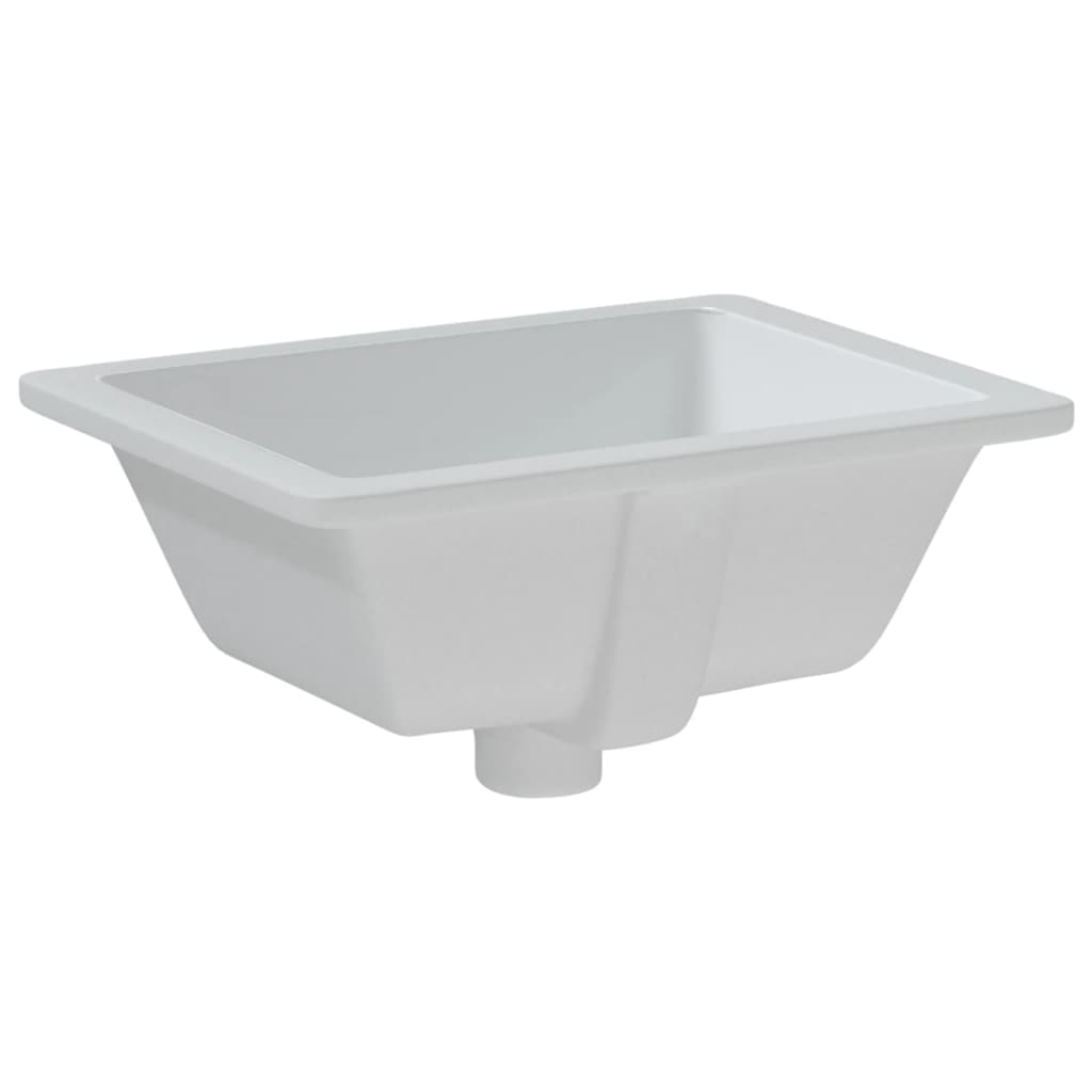 bathroom sink, white, 39x30x18.5 cm, square, ceramic