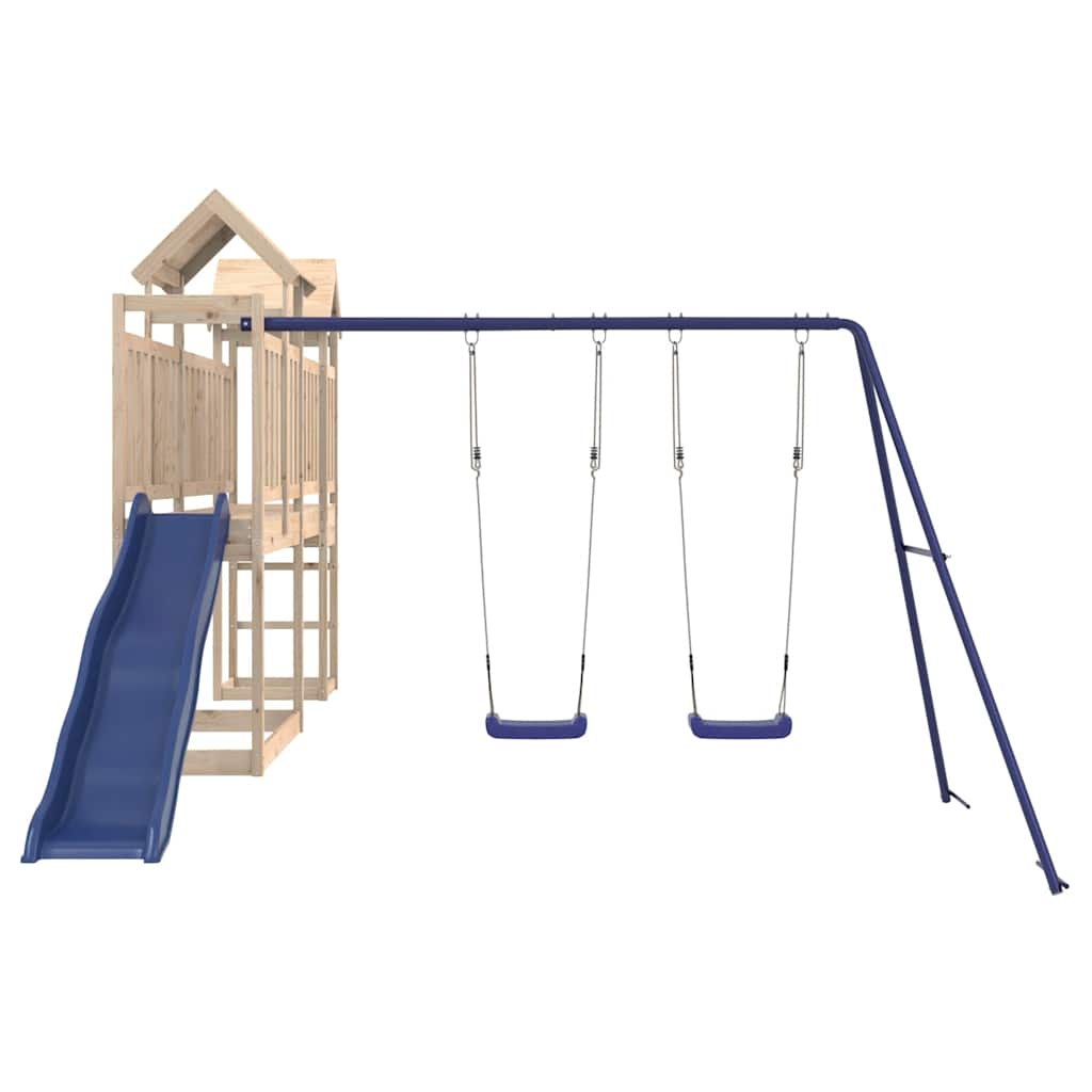 outdoor playground, pine wood