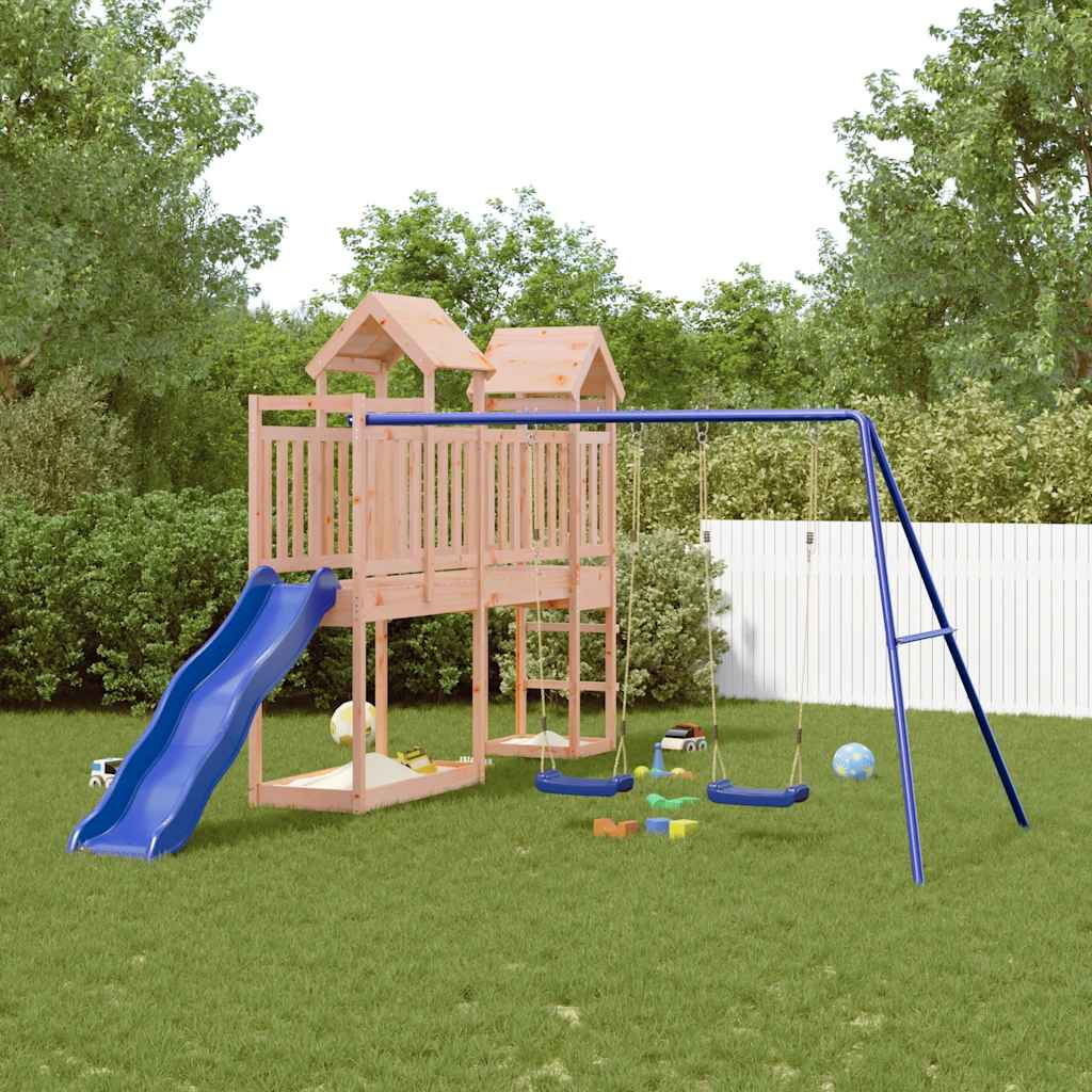 outdoor playground, rough wood