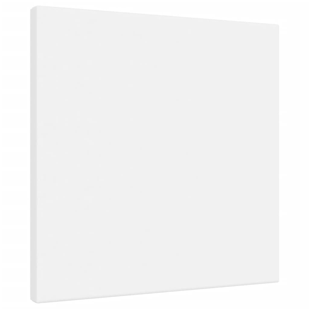 stretched canvases 12 pcs, white, fabric and pine wood