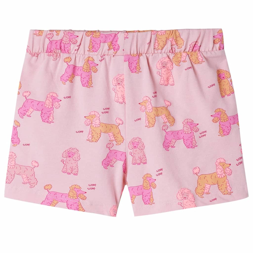 Children's pajamas, short sleeves, light pink, 92