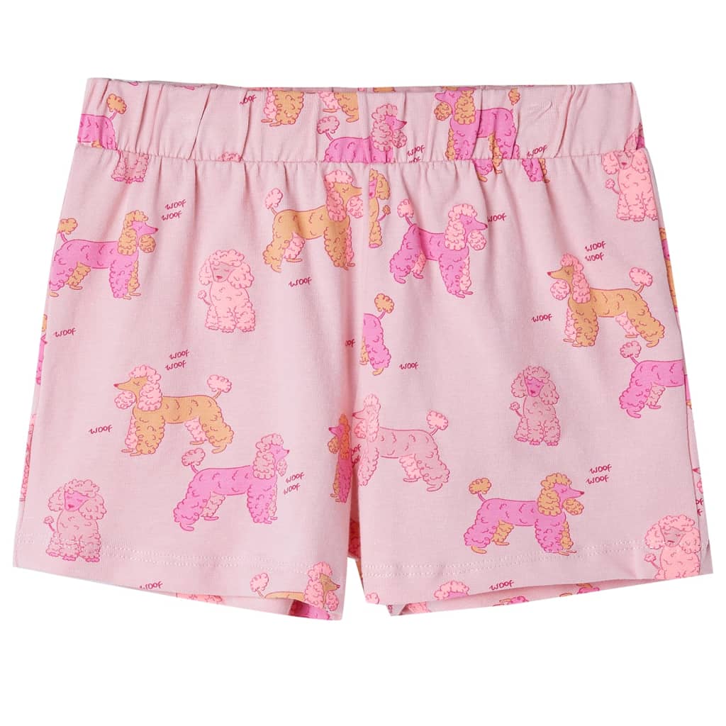 Children's pajamas, short sleeves, light pink, 104