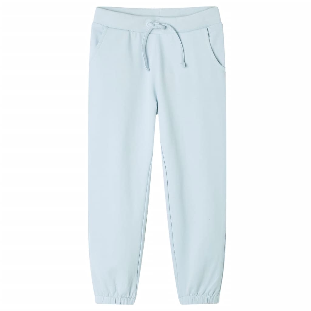 Children's sweatpants, light blue, 128