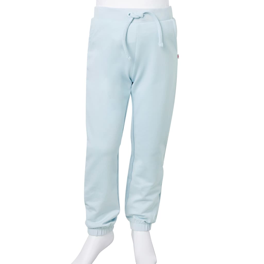 Children's sweatpants, light blue, 128