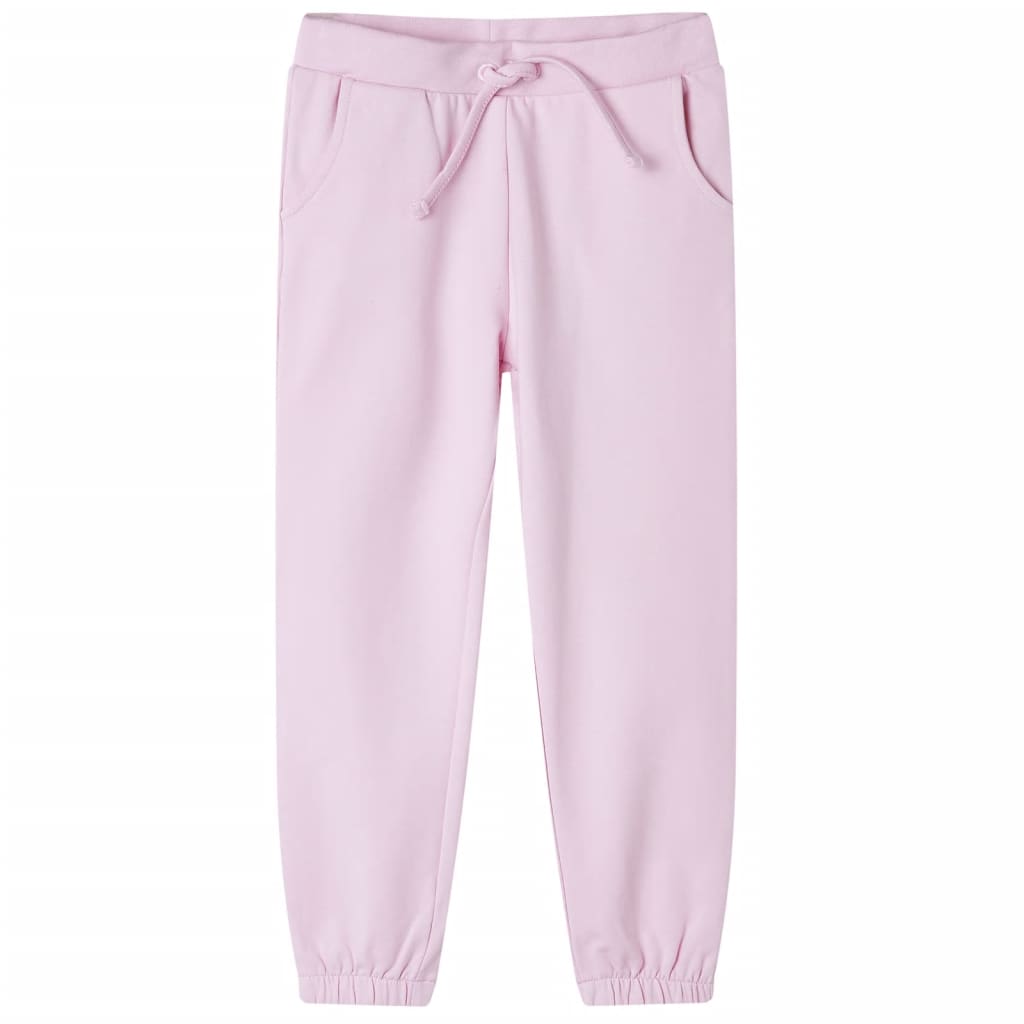 Children's sweatpants, light pink, 92