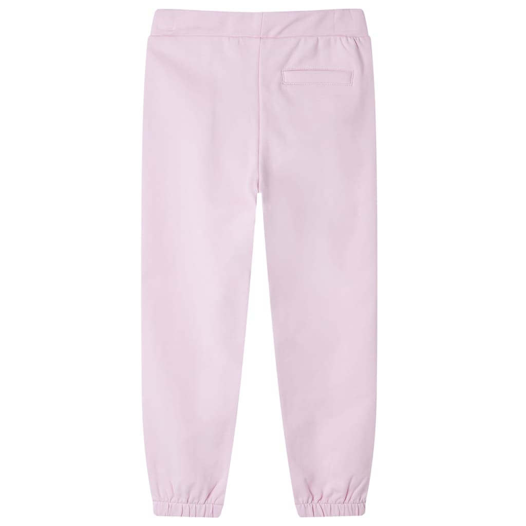 Children's sweatpants, light pink, 92