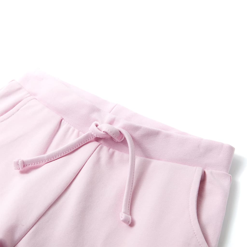 Children's sweatpants, light pink, 92