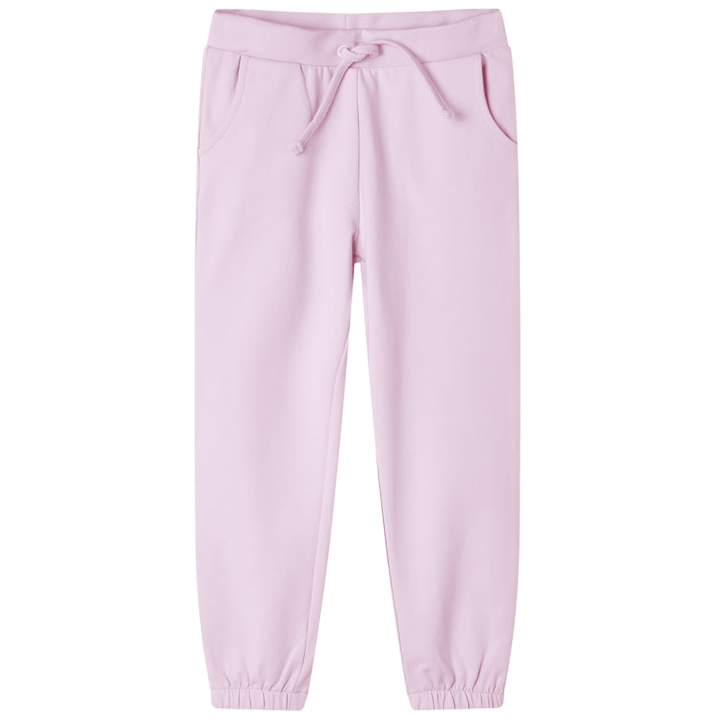 Children's sweatpants, light pink, 104