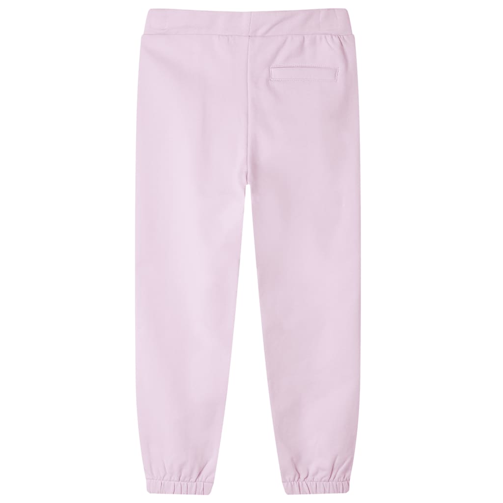 Children's sweatpants, light pink, 104