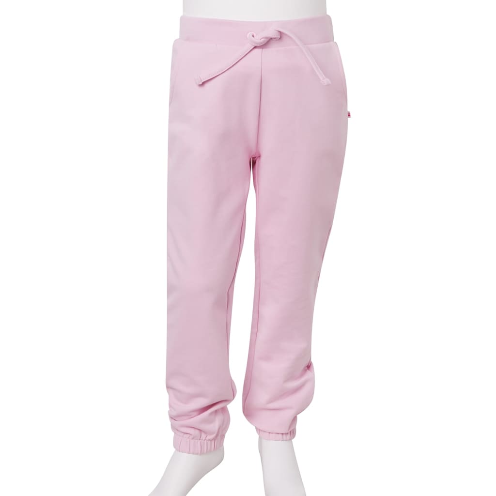 Children's sweatpants, light pink, 104