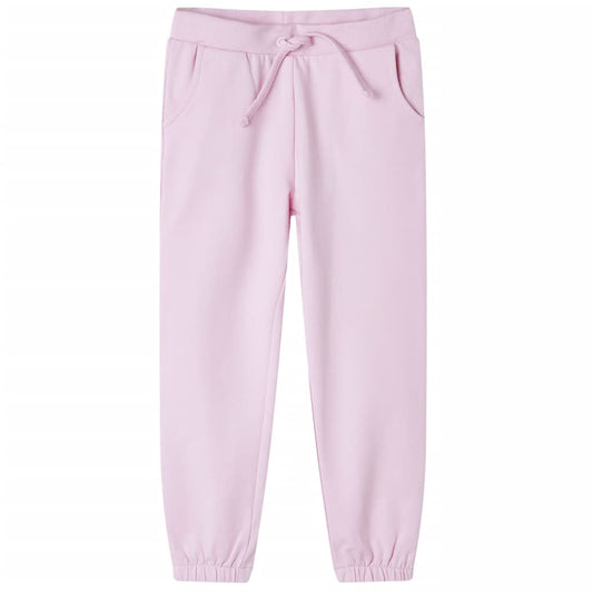 Children's sweatpants, light pink, 140