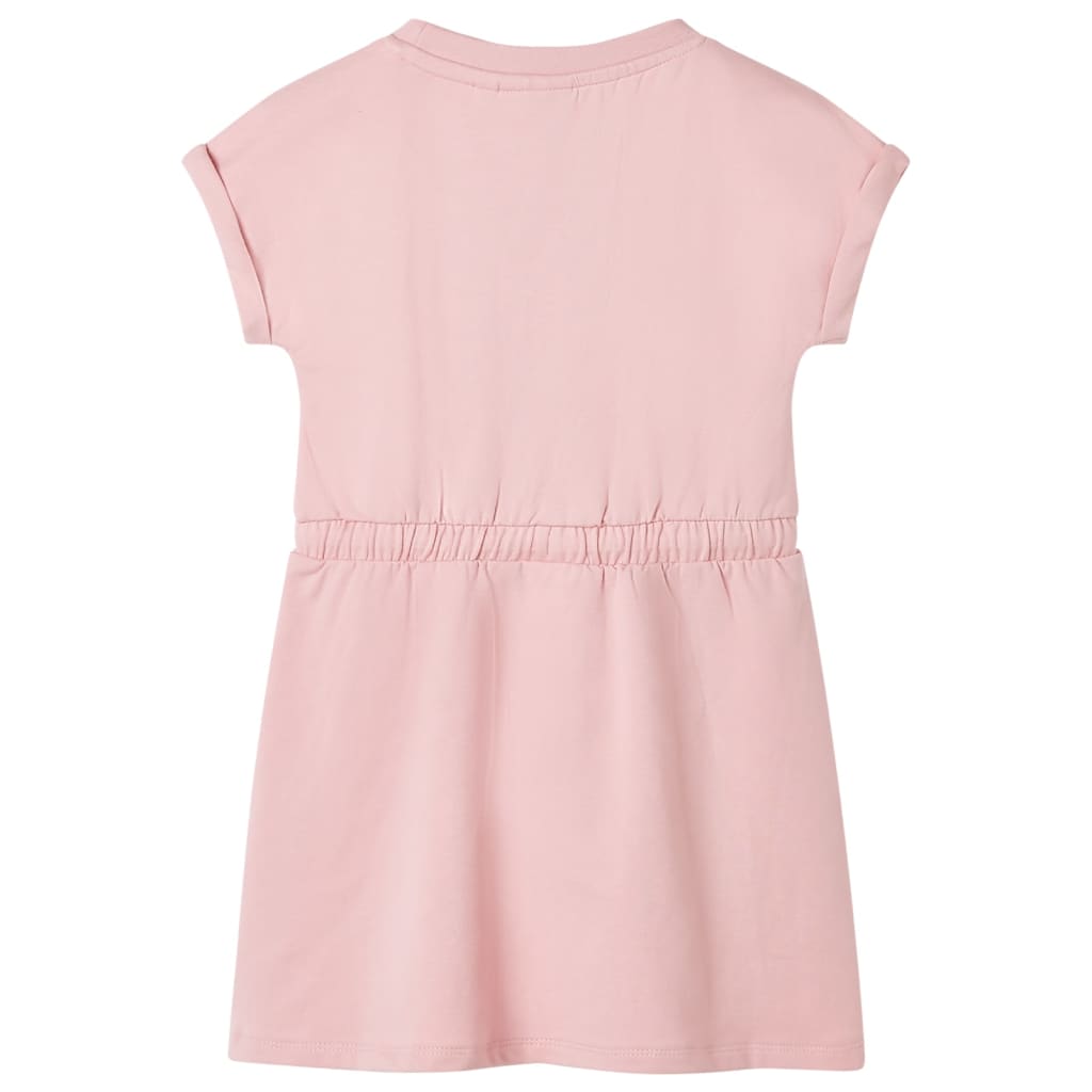 Children's dress with drawstring, light pink, 92