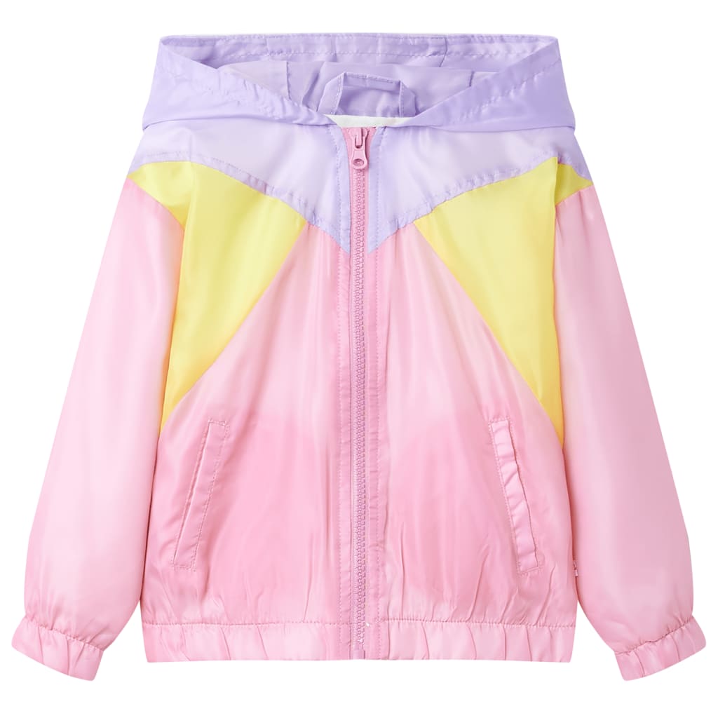 Children's jacket, with zipper and hood, multi-colored, 116