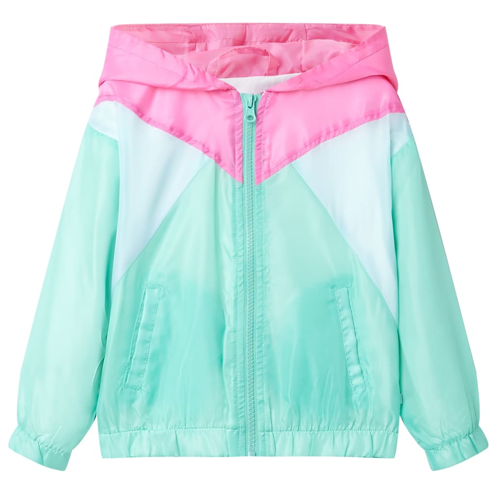 Children's jacket, with zipper and hood, multi-colored, 92