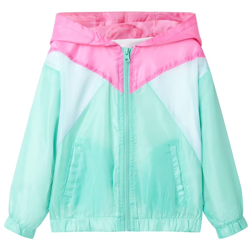 Children's jacket, with zipper and hood, multi-colored, 104