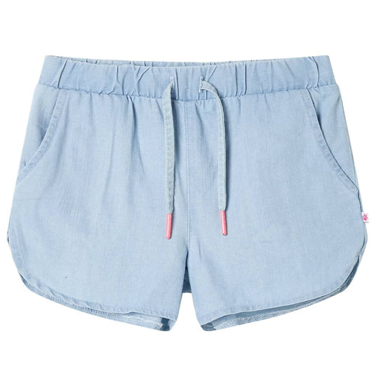 Children's shorts, light denim blue, 104